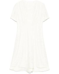 Jil Sander - Jacquard Short-Sleeve Dress - Lyst