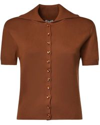 Magda Butrym - Button-Up Short-Sleeve Cardigan - Lyst