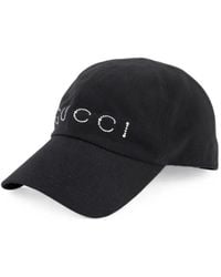 Gucci - Embellished Logo Baseball Cap - Lyst