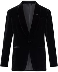 Tom Ford - Single-Breasted Velvet Blazer - Lyst