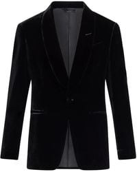 Tom Ford - Single-Breasted Velvet Blazer - Lyst