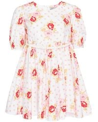 Ashley Williams - Floral-Print Puff-Sleeve Dress - Lyst