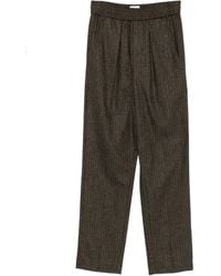 Isabel Marant - Pinstripe Elastic-Waist Tailored Trousers - Lyst