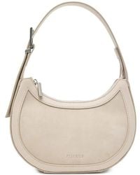 Peserico - Calf Suede-Panelled Buckle-Detail Shoulder Bag - Lyst