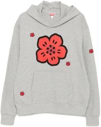 KENZO - Felpa Con Cappuccio E Fiore Boke - Lyst