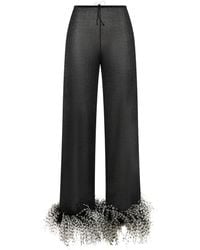 Oséree - Lumière Plumage Straight-Leg Trousers - Lyst