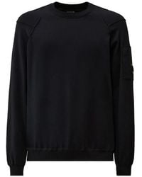 C.P. Company - Cotton Sea Island Crewneck Lens Knit - Lyst
