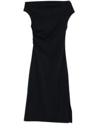 P.A.R.O.S.H. - Midi Ruched Dress - Lyst