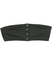 TOTEME - Ribbed Button Strapless Bikini Top - Lyst