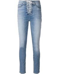 Hudson Jeans Lace-up jeans - Bleu