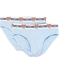 Moschino - Slip mit Logo-Bund - Lyst