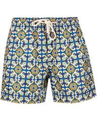 Peninsula - Tile-print Swim Shorts - Lyst
