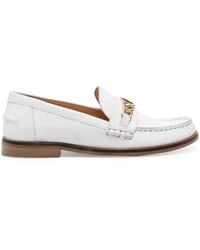 Twinset - Chain-Detail Leather Loafers - Lyst