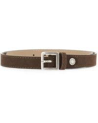 Gianni Chiarini - Calf Suede Buckle-Fastening Belt - Lyst
