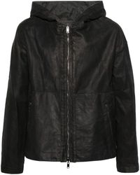 Salvatore Santoro - Hooded leather jacket - Lyst