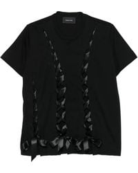 Simone Rocha - Ribbon Bow-Detail T-Shirt - Lyst