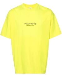 Vetements - Logo-embossed Cotton T-shirt - Lyst