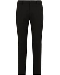 Dolce & Gabbana - Low-waist Tailored Wool Blend Trousers - Lyst