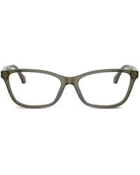 Versace - Logo-Print Cat-Eye Glasses - Lyst