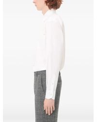 Valentino Garavani - Oxford Cotton Shirt With Vgold - Lyst