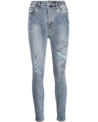 Ksubi Skinny-Jeans im Distressed-Look - Blau