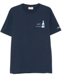 MC2 Saint Barth - Portofino T-Shirt With Lupo Di Mare Embroidery - Lyst