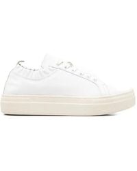 SERGIO MORETTI FIRENZE - Ruched-Trim Platform Sneakers - Lyst