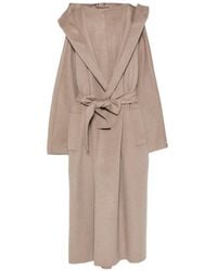 Marella - Hooded Belted Coat - Lyst