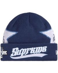 Supreme - New Era Star-Pattern Beanie Hat - Lyst