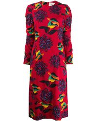 La DoubleJ Tinder Jurk Met Print - Rood