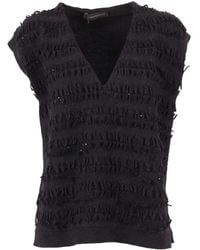 Lorena Antoniazzi - Knitted Vest - Lyst