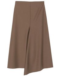 Nude - Jupe En Laine À Design Asymétrique - Lyst