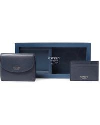 Osprey - The Tilly Grainy Leather Wallet And Card Holder Set - Lyst