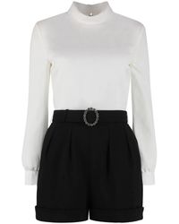 Saint Laurent - Mono Corto Con Espalda Abierta - Lyst