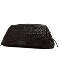 STAUD - Maude Woven Leather Clutch Bag - Lyst