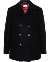 Brunello Cucinelli - Double-Breasted Felted Coat - Lyst