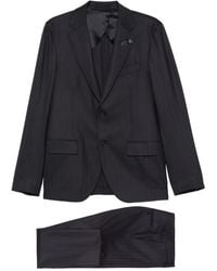 Lardini - Pinstripe Cotton Suit - Lyst