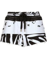 Dolce & Gabbana - Shorts mit Zebra-Print - Lyst