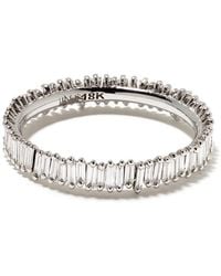Suzanne Kalan - 18Kt Mini Classic Fireworks Diamond Eternity Band - Lyst