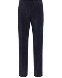 Alberto Biani - Franca Pinstripe Wool Trousers - Lyst