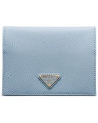 Prada - Saffiano-Leather Passport Holder - Lyst