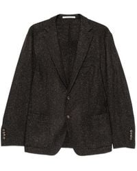 Eleventy - Herringbone-Knit Single-Breasted Jacket - Lyst