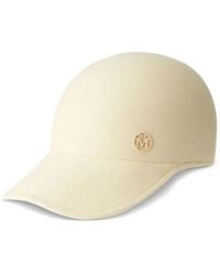 Maison Michel - Tiger Wool Logo-Plaque Cap - Lyst