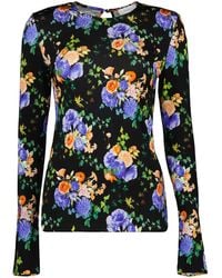 Rabanne - Floral-Print Blouse - Lyst
