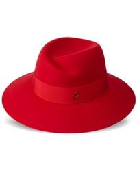 Maison Michel - Virginie Ribbon-Detailed Fedora Hat - Lyst