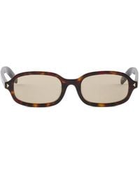 Prada - Sunglasses With The Iconic Metal Plaque - Lyst