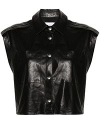 IRO - Turan Sleeveless Leather Shirt - Lyst