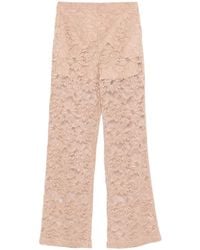 Sportmax - Floral-Lace Trousers - Lyst