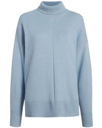 Another Tomorrow - Seam-Detail Cashmere Turtleneck Sweater - Lyst