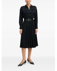 MARCIANO BY GUESS - Buttoned Belted Midi Dress - Lyst